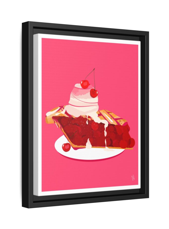 Cherry Pie Canvas, Framed