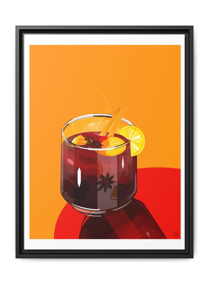 Mulled Wine Canvas, Framed