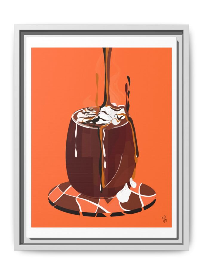 Hot Chocolate Canvas, Framed