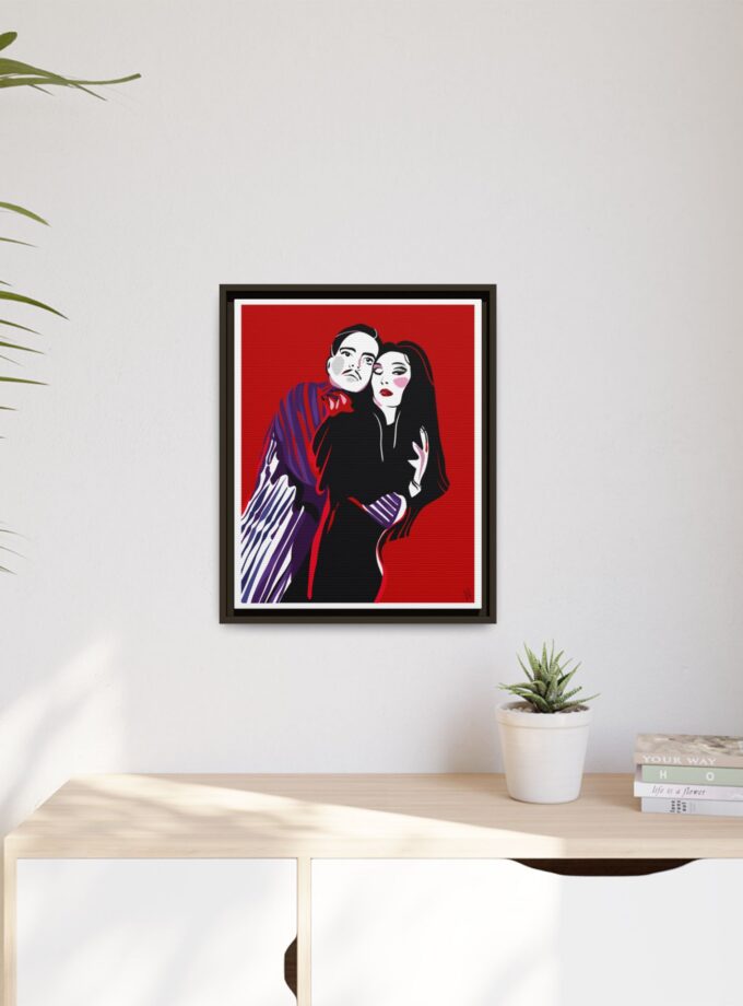 90' Bloody Halloween Canvas, Framed