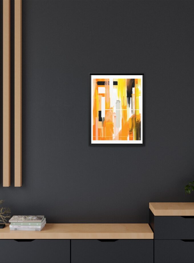 Liquid Gold Canvas, Framed