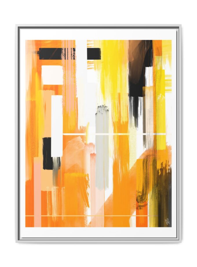 Liquid Gold Canvas, Framed