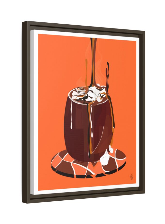 Hot Chocolate Canvas, Framed