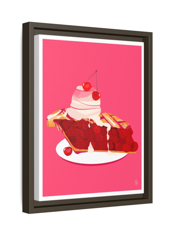 Cherry Pie Canvas, Framed
