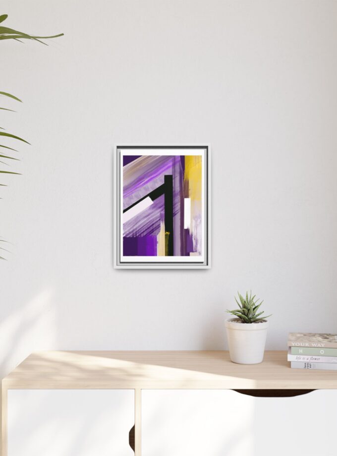 Lilac Canvas, Framed