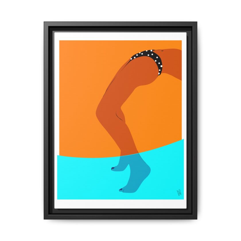 Pool Bridge Canvas, Framed - Image 5