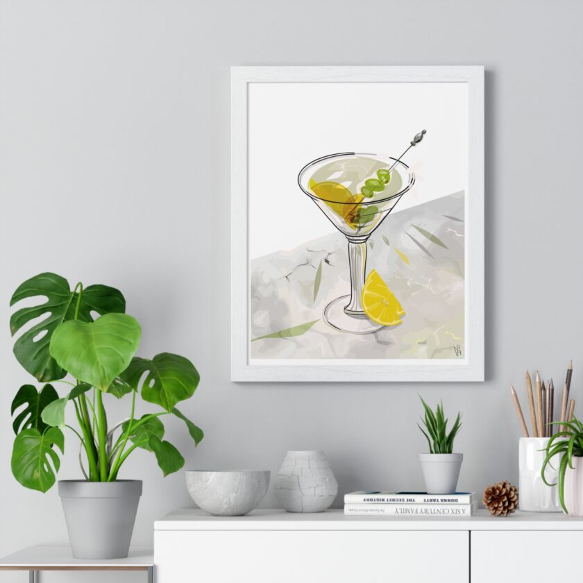 Dirty Martini Poster, Framed - Image 5