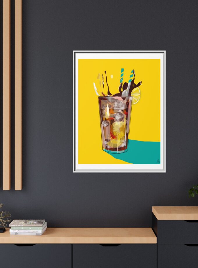 Splash Canvas, Framed