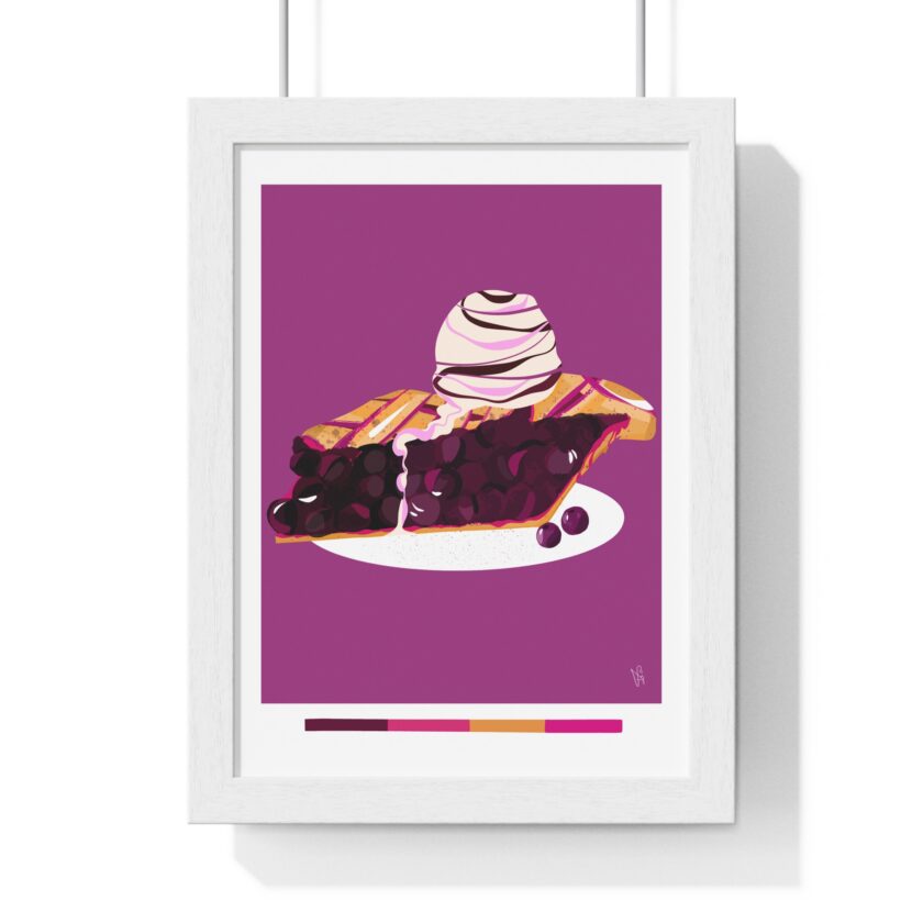 Blueberry Pie Poster, Framed - Image 16