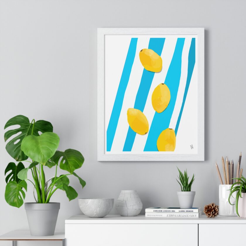 Lemon Water Poster, Framed - Image 5