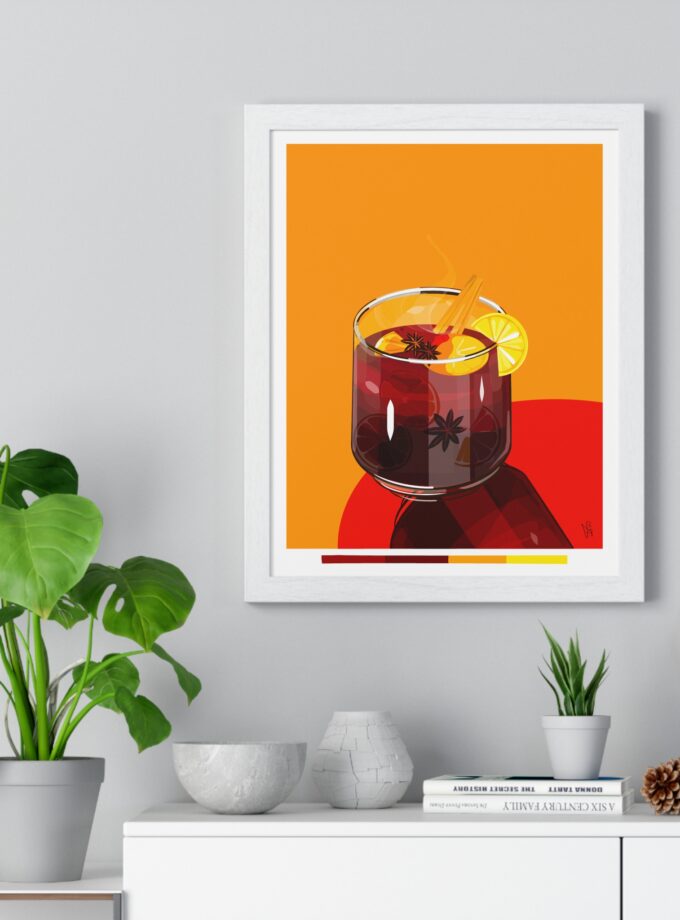Mulled Wine Poster, Framed