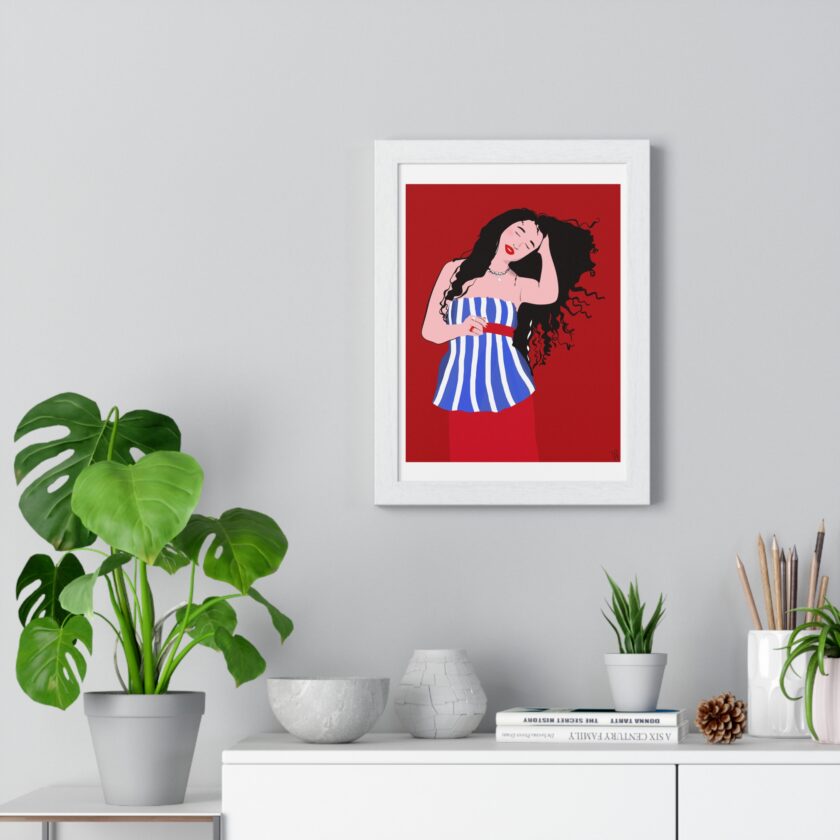 Salty Hair Poster, Framed - Image 17