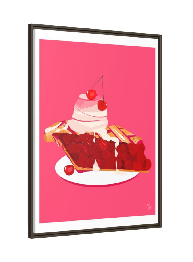 Cherry Pie Canvas, Framed