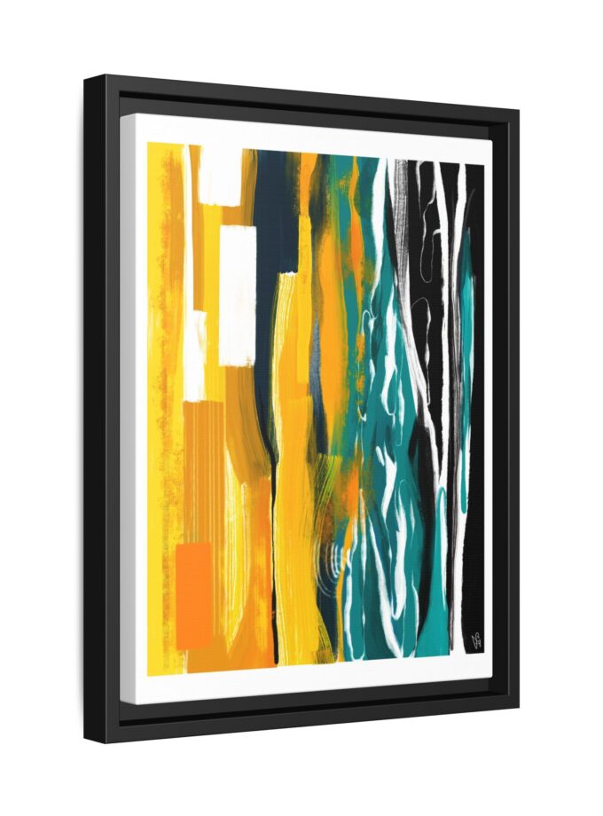 Midnight Swim Canvas, Framed