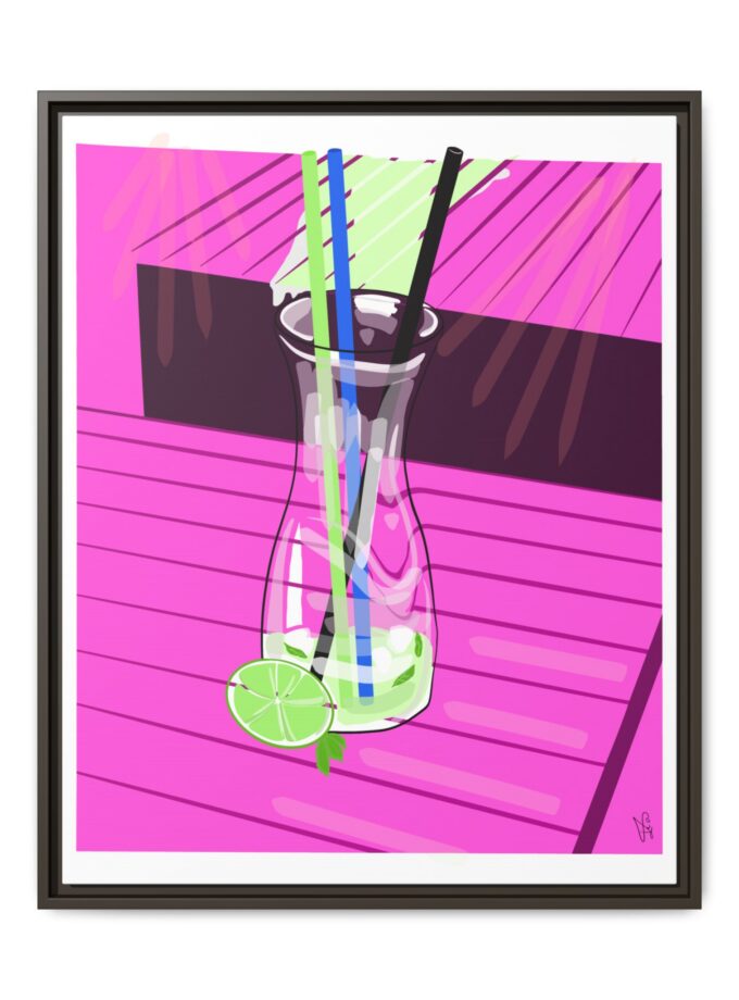 Mojito In Starigrad Canvas, Framed