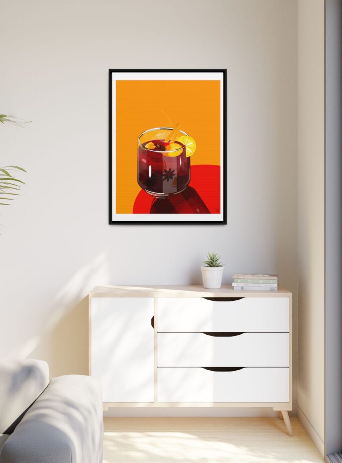 Mulled Wine Canvas, Framed