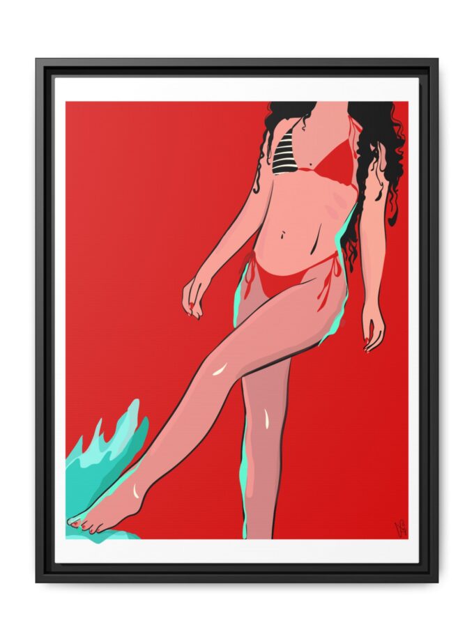 Budva Canvas, Framed