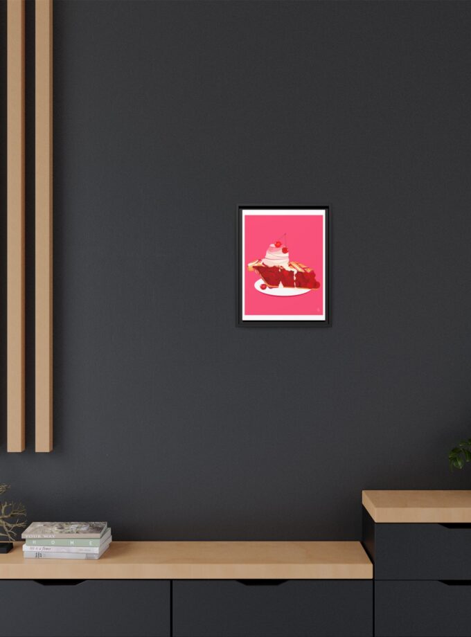 Cherry Pie Canvas, Framed
