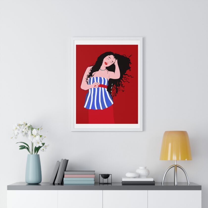 Salty Hair Poster, Framed - Image 11