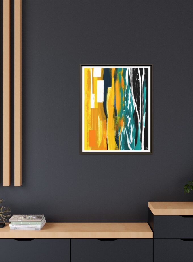 Midnight Swim Canvas, Framed