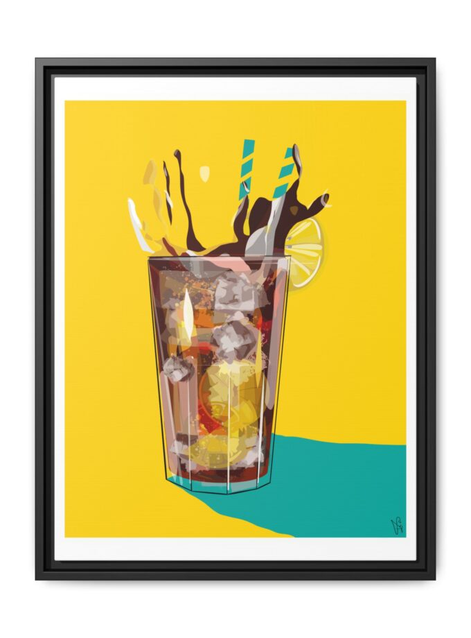 Splash Canvas, Framed