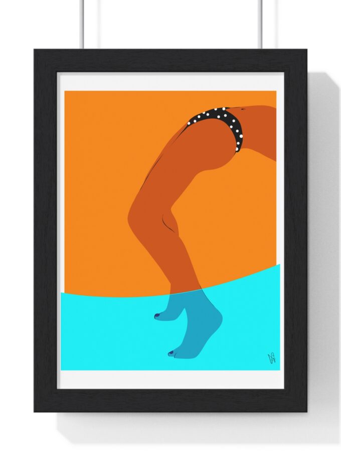 Pool Bridge Poster, Framed