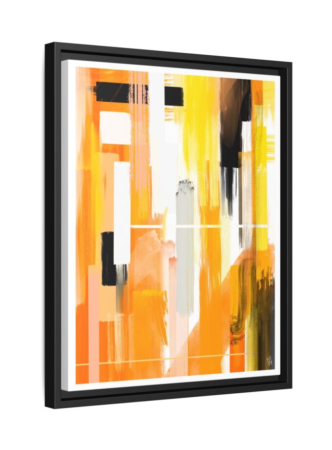 Liquid Gold Canvas, Framed