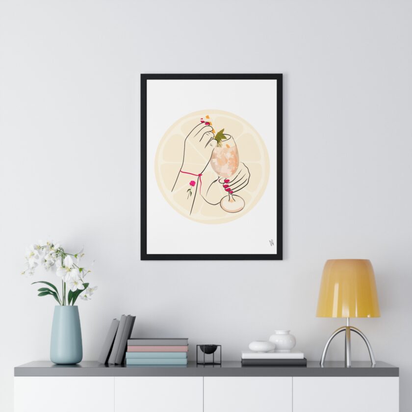 A Toast To Friendship Poster, Framed - Image 8