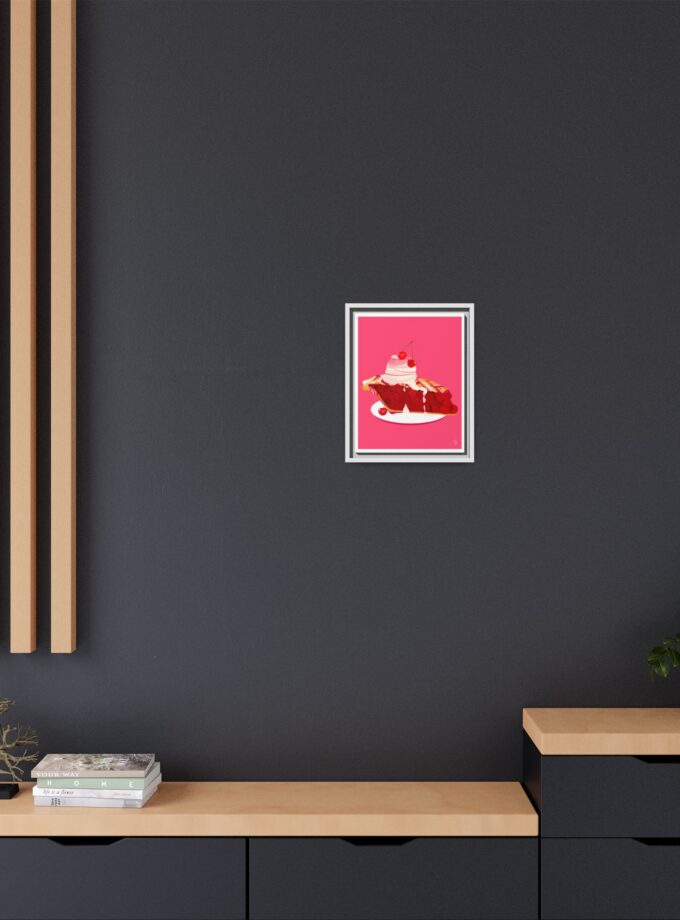 Cherry Pie Canvas, Framed