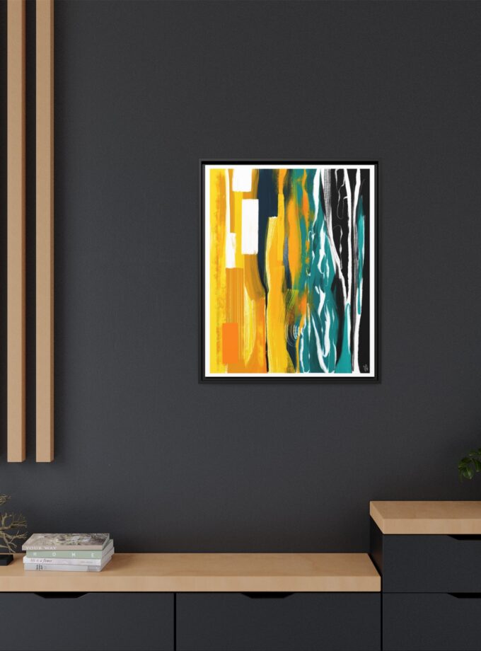Midnight Swim Canvas, Framed