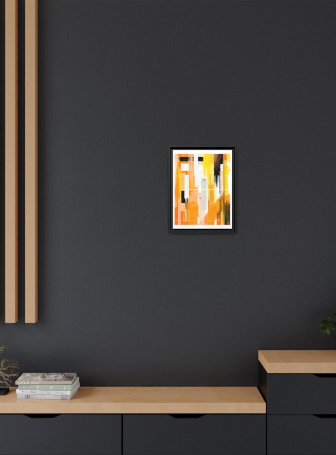 Liquid Gold Canvas, Framed