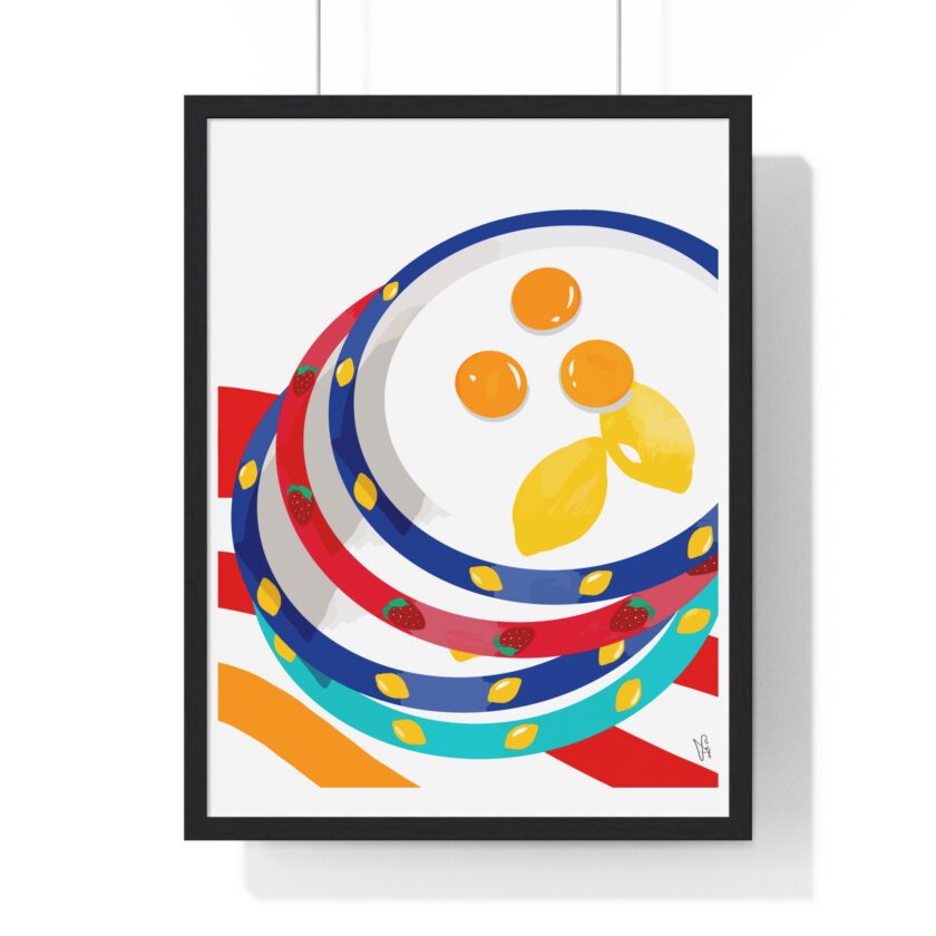 Three Yolks Poster, Framed - Image 7