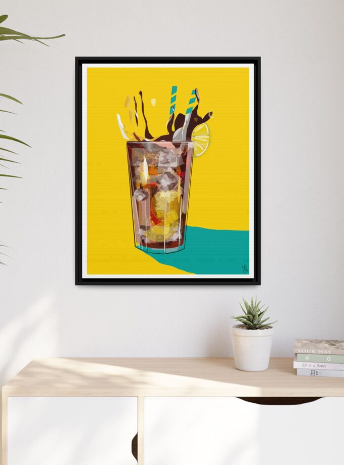 Splash Canvas, Framed