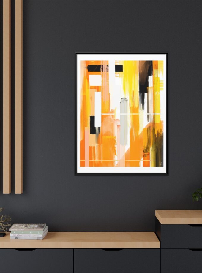 Liquid Gold Canvas, Framed
