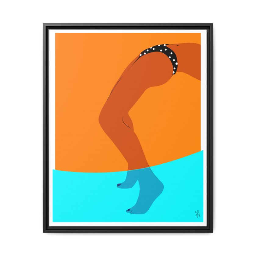 Pool Bridge Canvas, Framed - Image 61