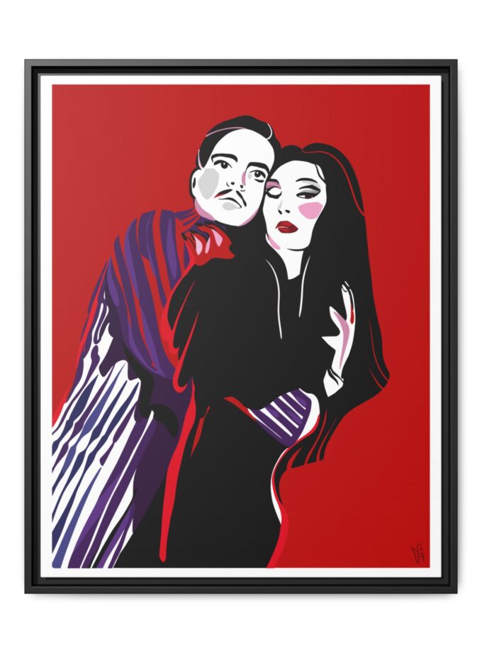 90' Bloody Halloween Canvas, Framed