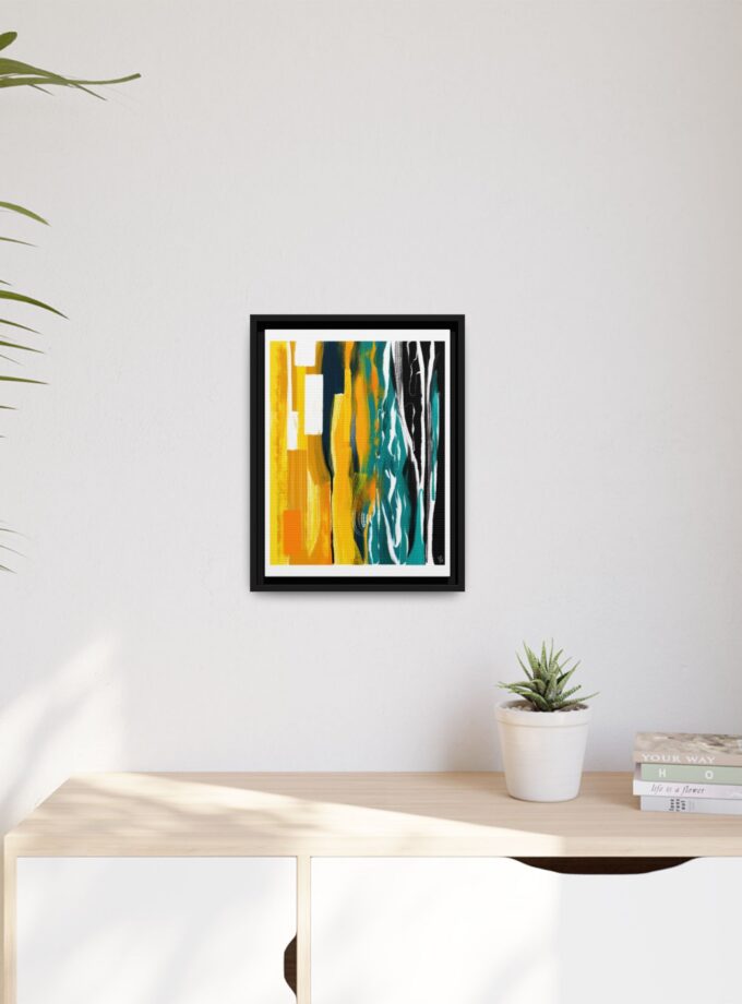 Midnight Swim Canvas, Framed