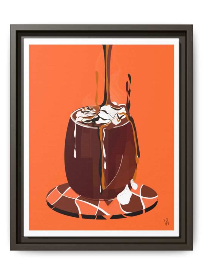 Hot Chocolate Canvas, Framed