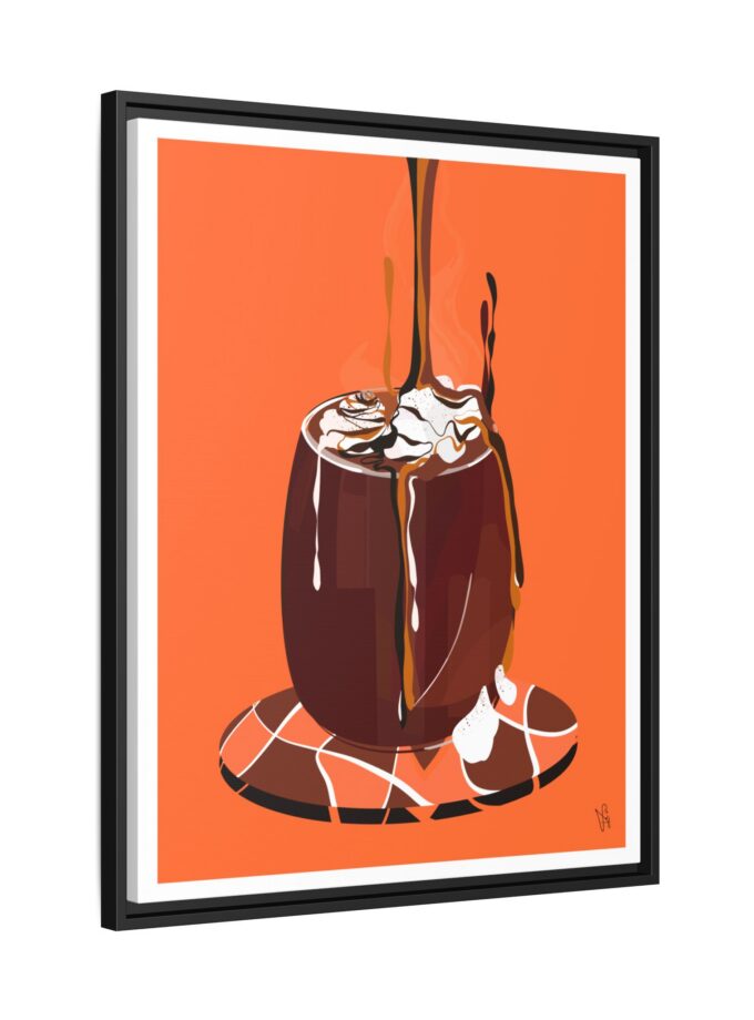 Hot Chocolate Canvas, Framed