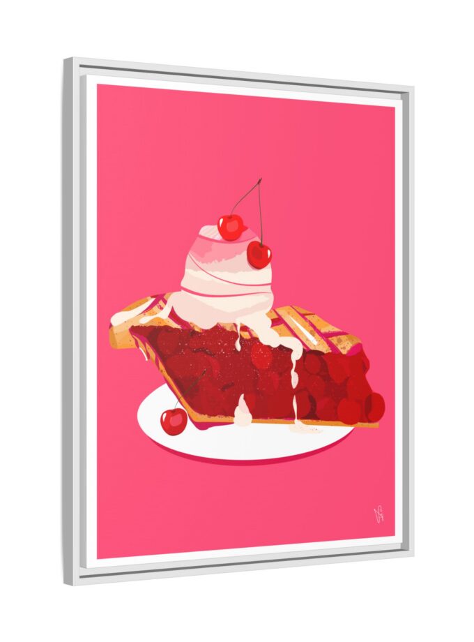 Cherry Pie Canvas, Framed