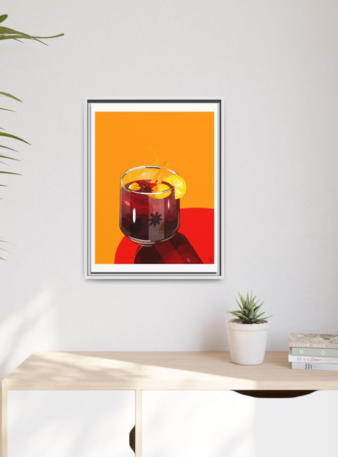 Mulled Wine Canvas, Framed