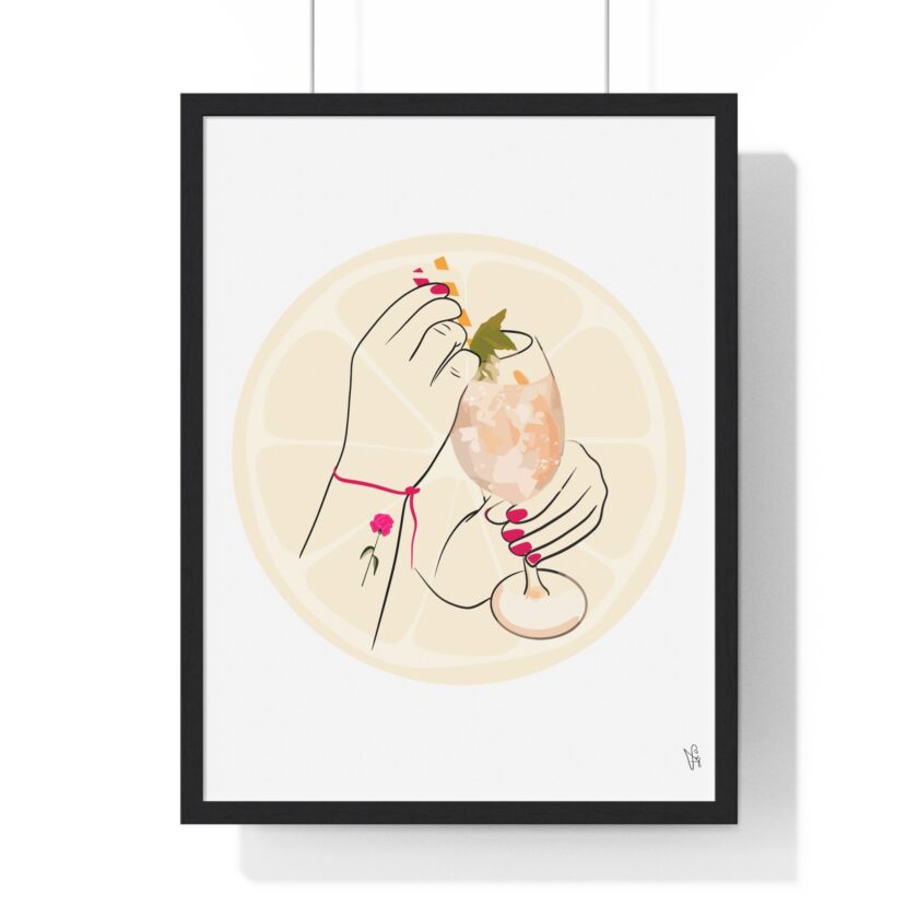 A Toast To Friendship Poster, Framed - Image 7