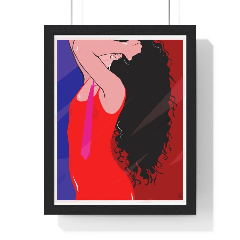 Dirty Mirror Poster, Framed