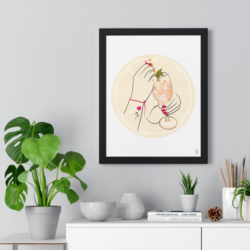 A Toast To Friendship Poster, Framed - Image 2