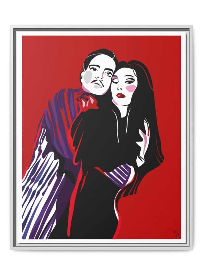 90' Bloody Halloween Canvas, Framed