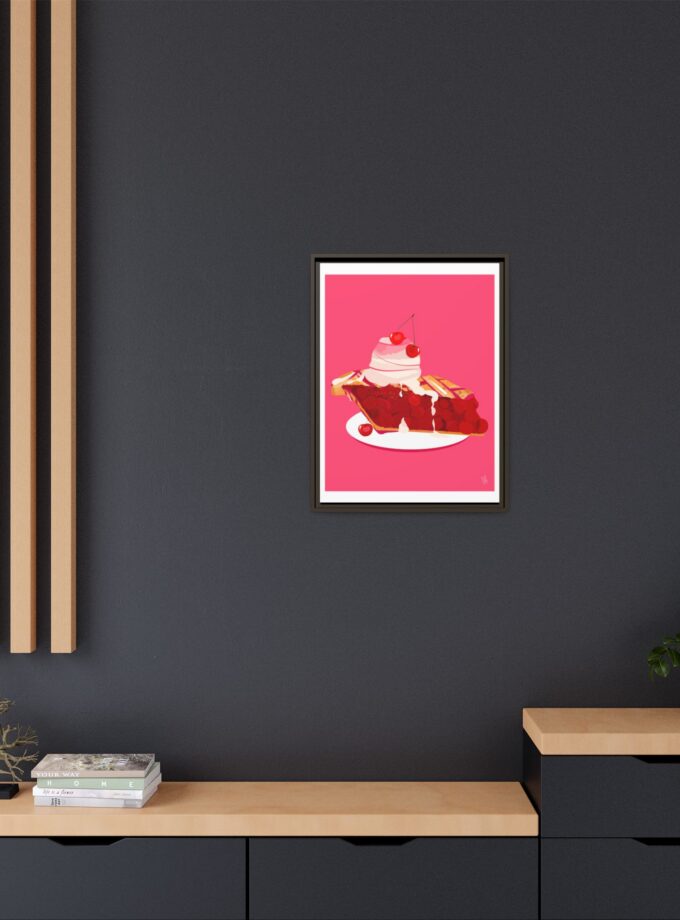 Cherry Pie Canvas, Framed