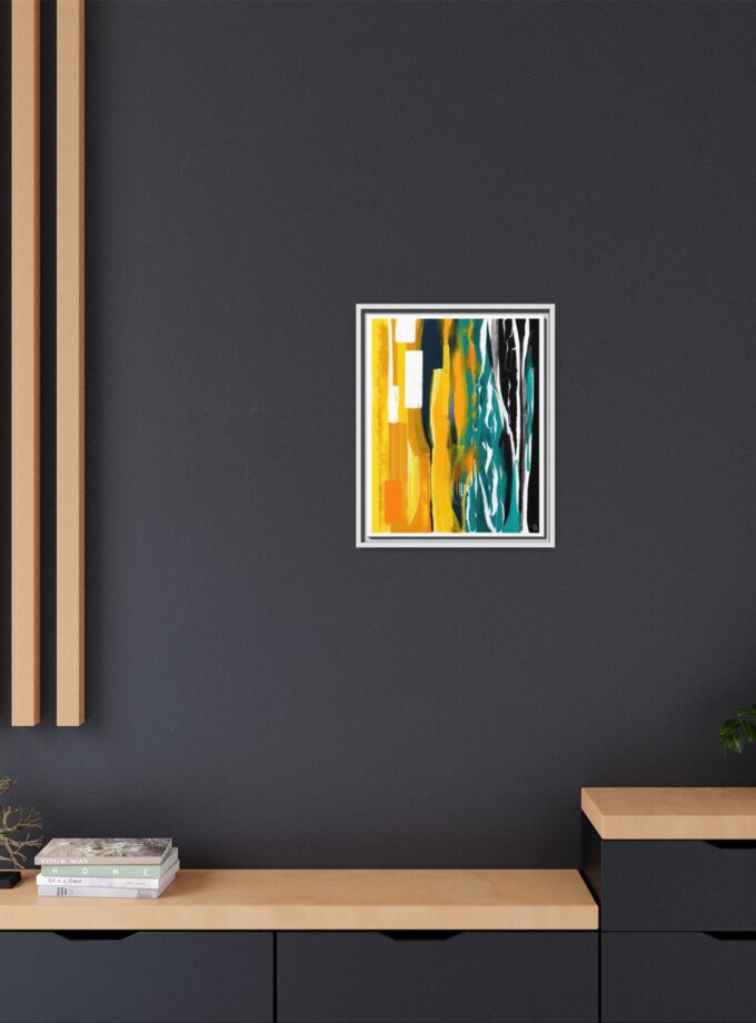 Midnight Swim Canvas, Framed