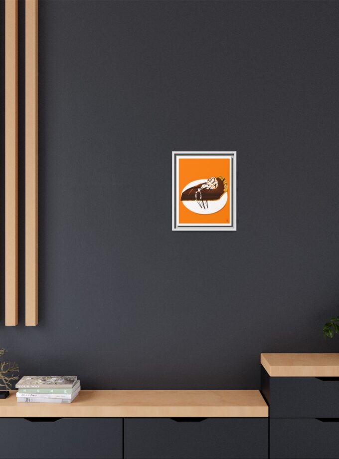 Chocolate Pie Canvas, Framed