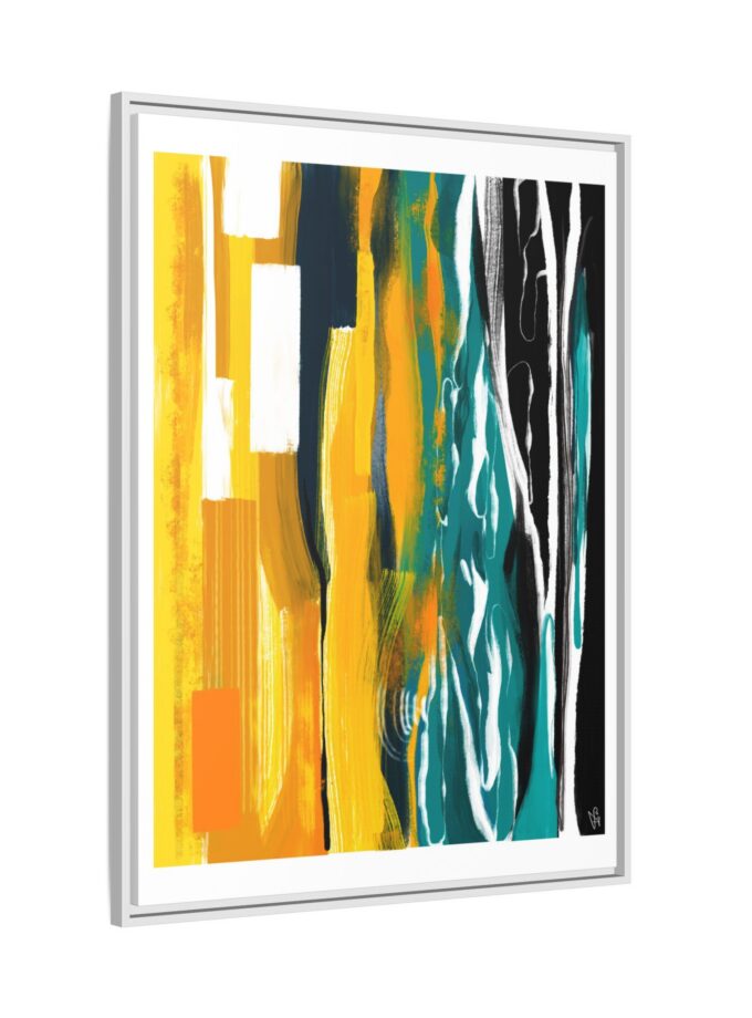 Midnight Swim Canvas, Framed