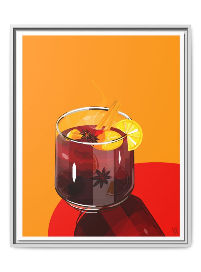 Mulled Wine Canvas, Framed